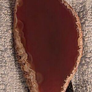 Vintage Metal Bolo Tie, Nice Big Orangish Color Stone Design, Nice Western